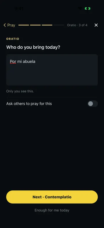 Trae a alguien a tu oración